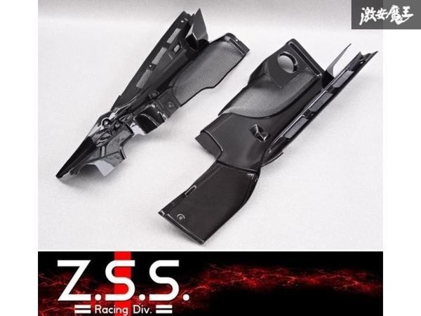 ☆Z.S.S. アウディ AUDI R8 42 2014年 後期 ドライカーボン エンジンカバー ドライカーボン 綾織り 左右 在庫あり 即納! ZSS