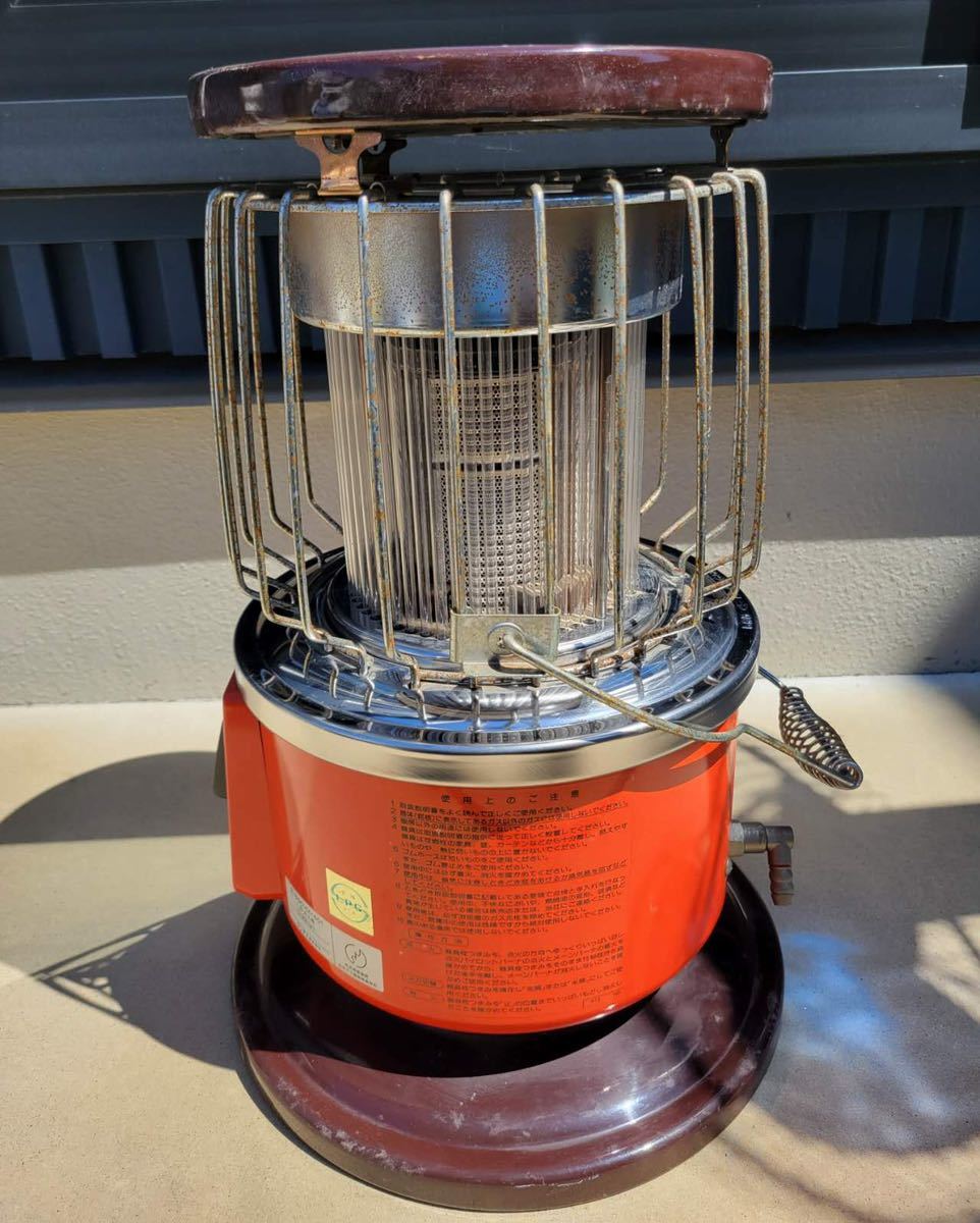 7010【程度良好】ガスストーブ 昭和レトロ LPガス R-690VM-401 7010