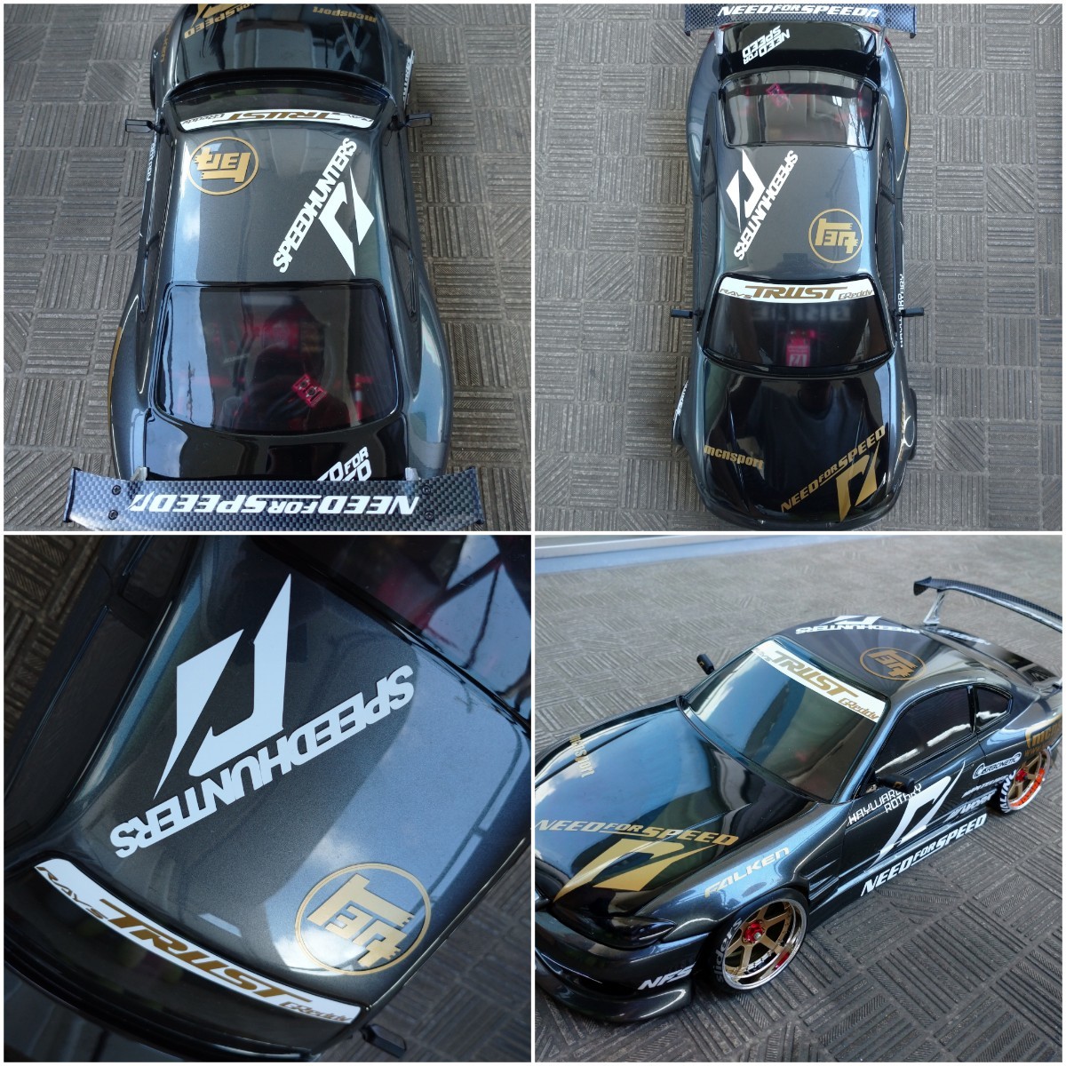 2色選べる シルビアS15 NFS仕様 カッティングステッカー 1/10ラジコン