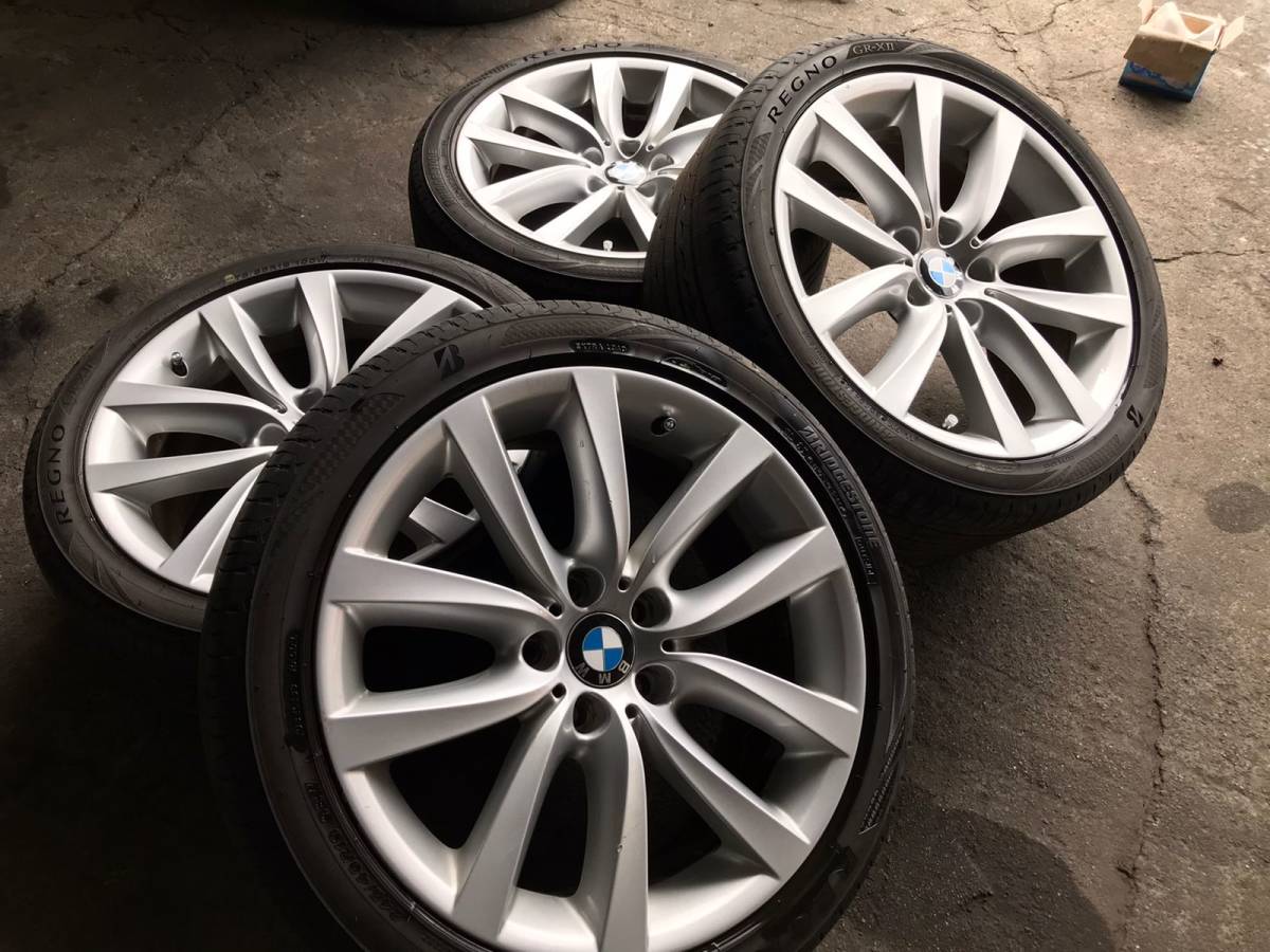BMW　5シリーズ 純正 19インチ Yスポークスタイリング331 ブリヂストンタイヤ付き F10 F11 F12 F13 F30 F31 F34 F32 F36 PCD120 