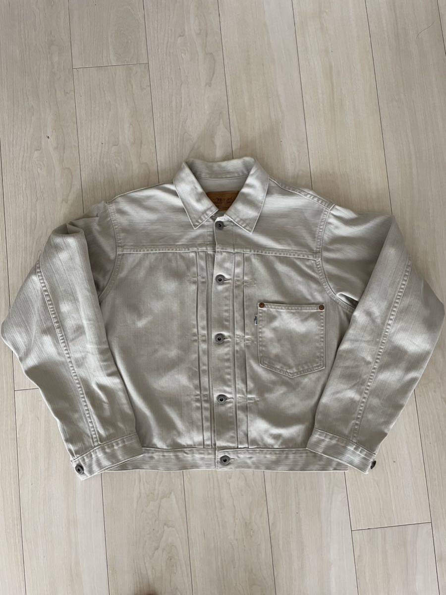 ビンテージ　90S　リーバイス　ファースト　ピケ　異素材　38 Gジャン　1st　サンドベージュ LEVI'S　506　LVC