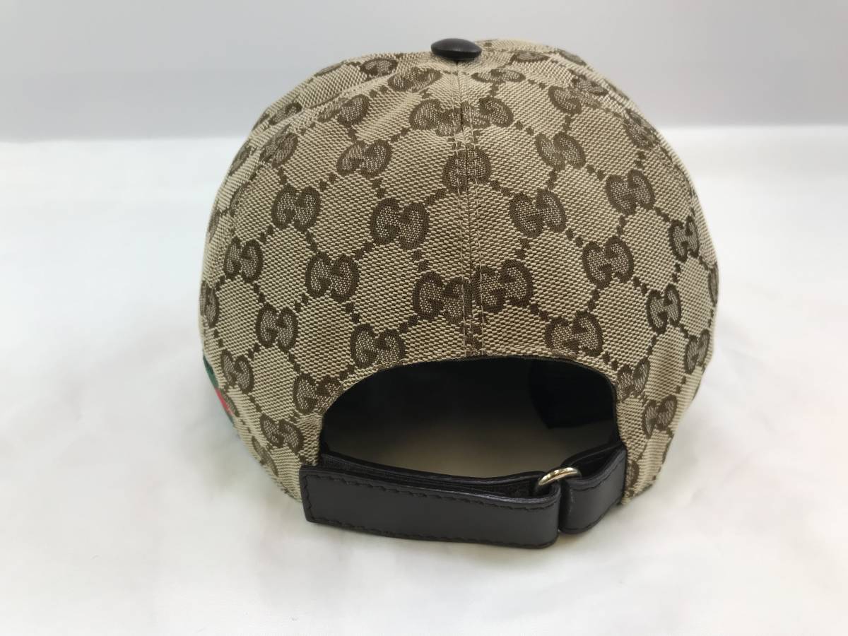 ☆【GUCCI】 グッチ 200035 601491 ベースボールキャップ GGキャンバス