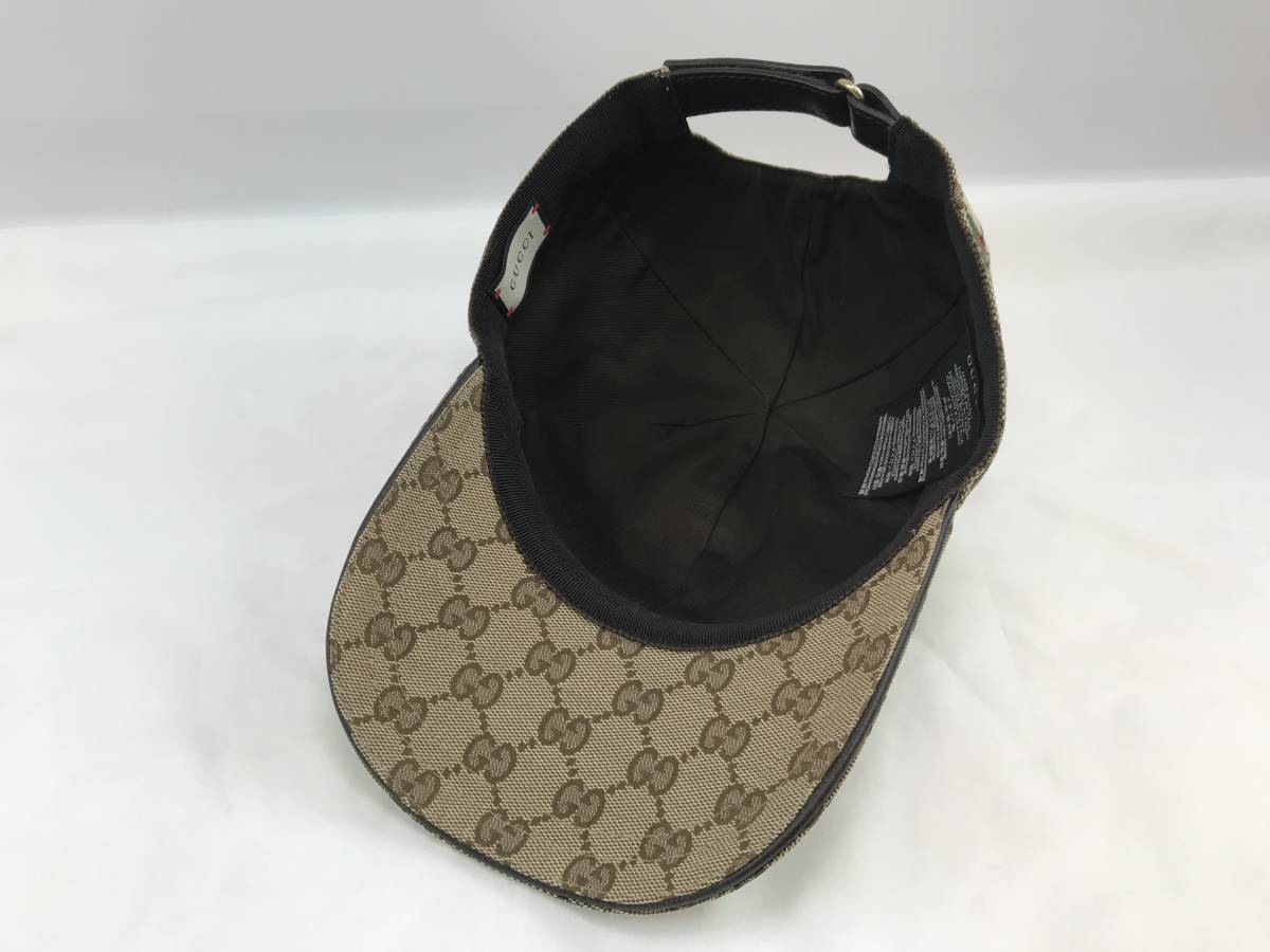 ☆【GUCCI】 グッチ 200035 601491 ベースボールキャップ GGキャンバス