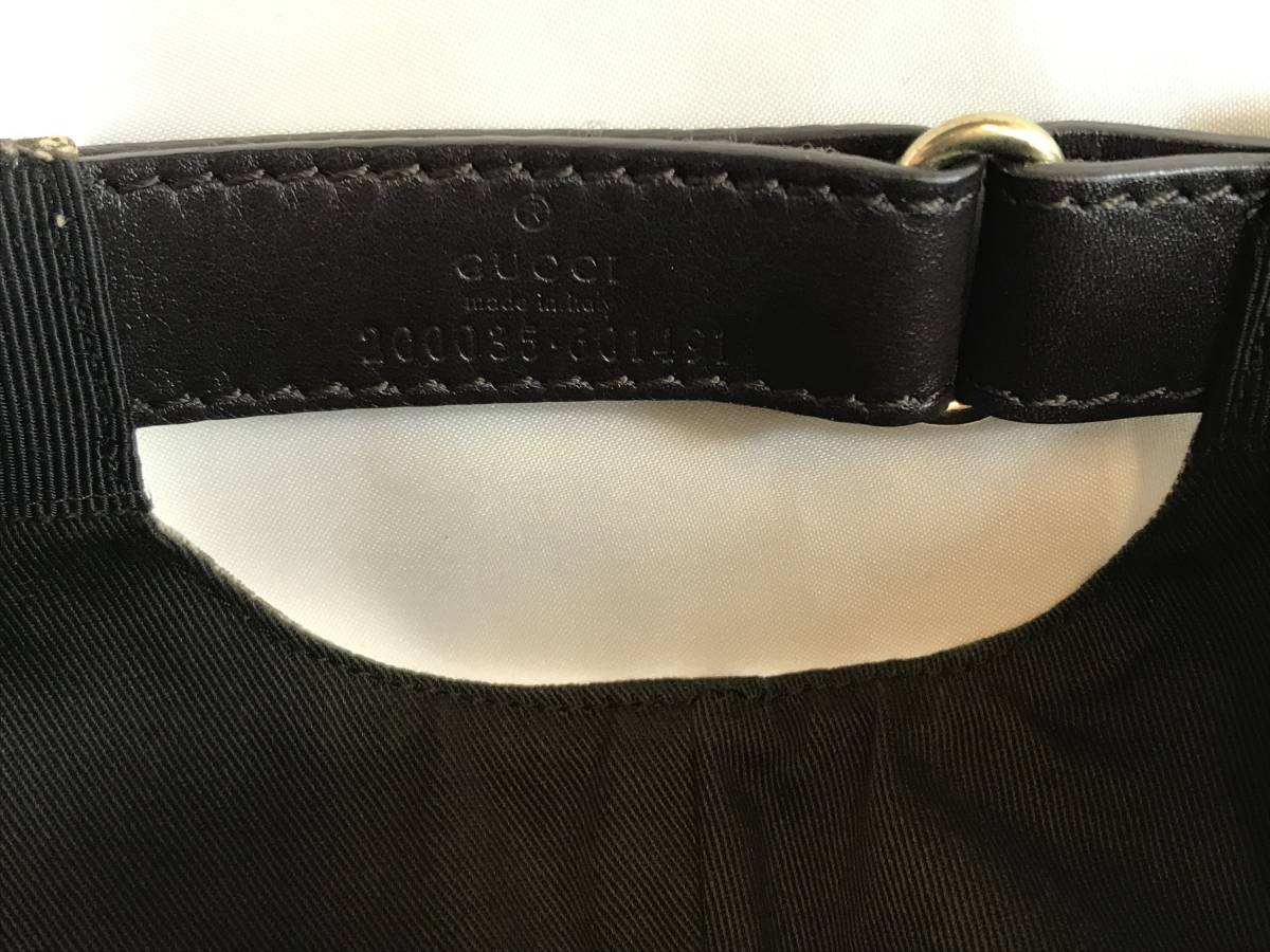 ☆【GUCCI】 グッチ 200035 601491 ベースボールキャップ GGキャンバス