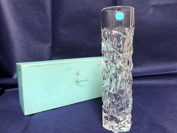 TIFFANY＆Co ティファニー クリスタルガラス 花瓶 一輪挿し フラワー