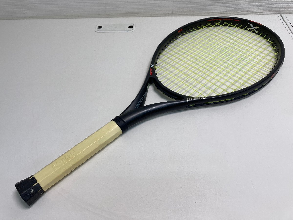☆02-3472】□中古□美品 prince X105 TWIST POWER LEVEL 1150 テニス 