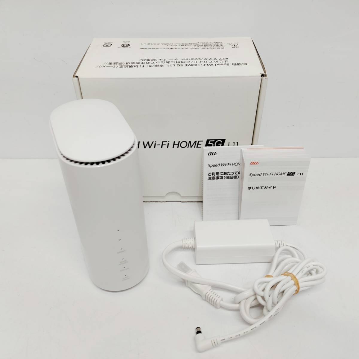 ○美品 動作品 エーユー ZTR01 Speed Wi-Fi HOME 5G L11 au ホワイト 