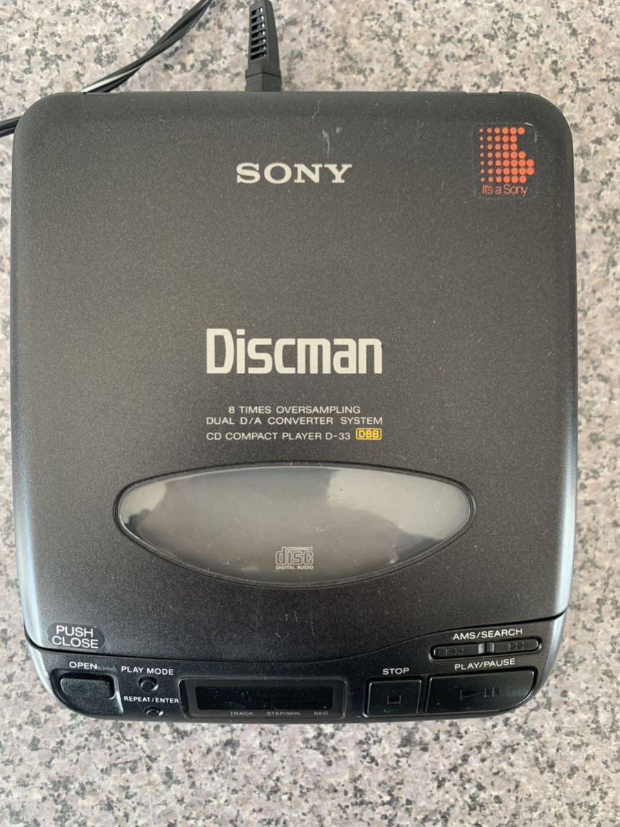 Boxed Rare Vintage Sony D-33 DiscMan Portable SONY ソニー ディスク
