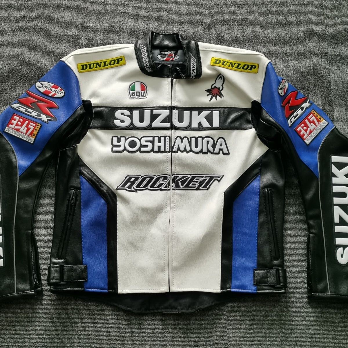 新入荷 バイク用 レザージャケット MOTO GP ヨシムラ バイクレーシング 