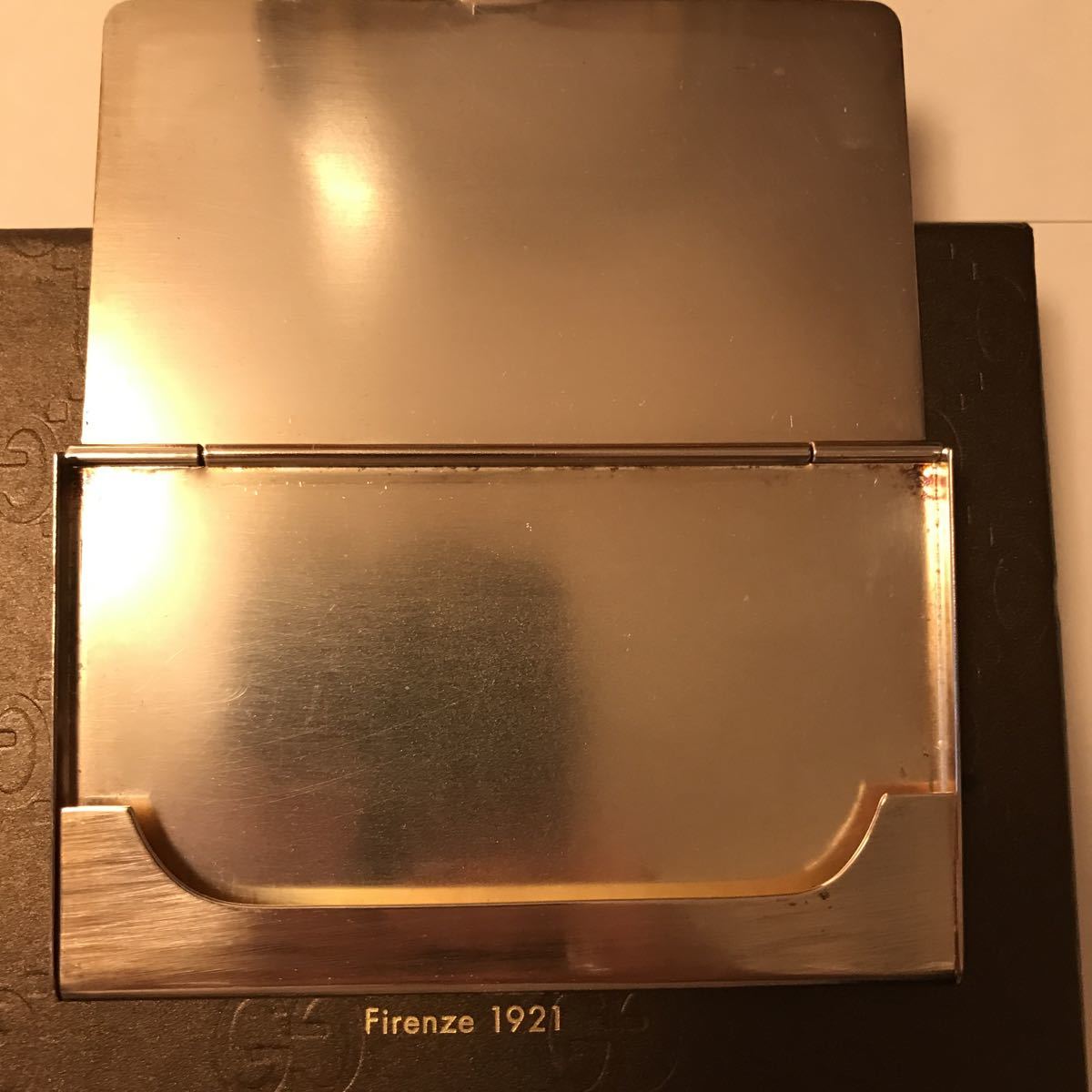 GUCCI グッチ ビンテージ シルバー金属製 名刺入れ ケース 1990年頃