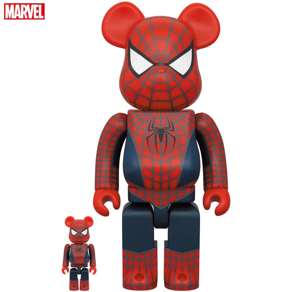 即決送料込【新品未開封】 BE@RBRICK FRIENDLY NEIGHBORHOOD SPIDER-MAN 100％ & 400％ MEDICOM TOY ベアブリック スパイダーマン