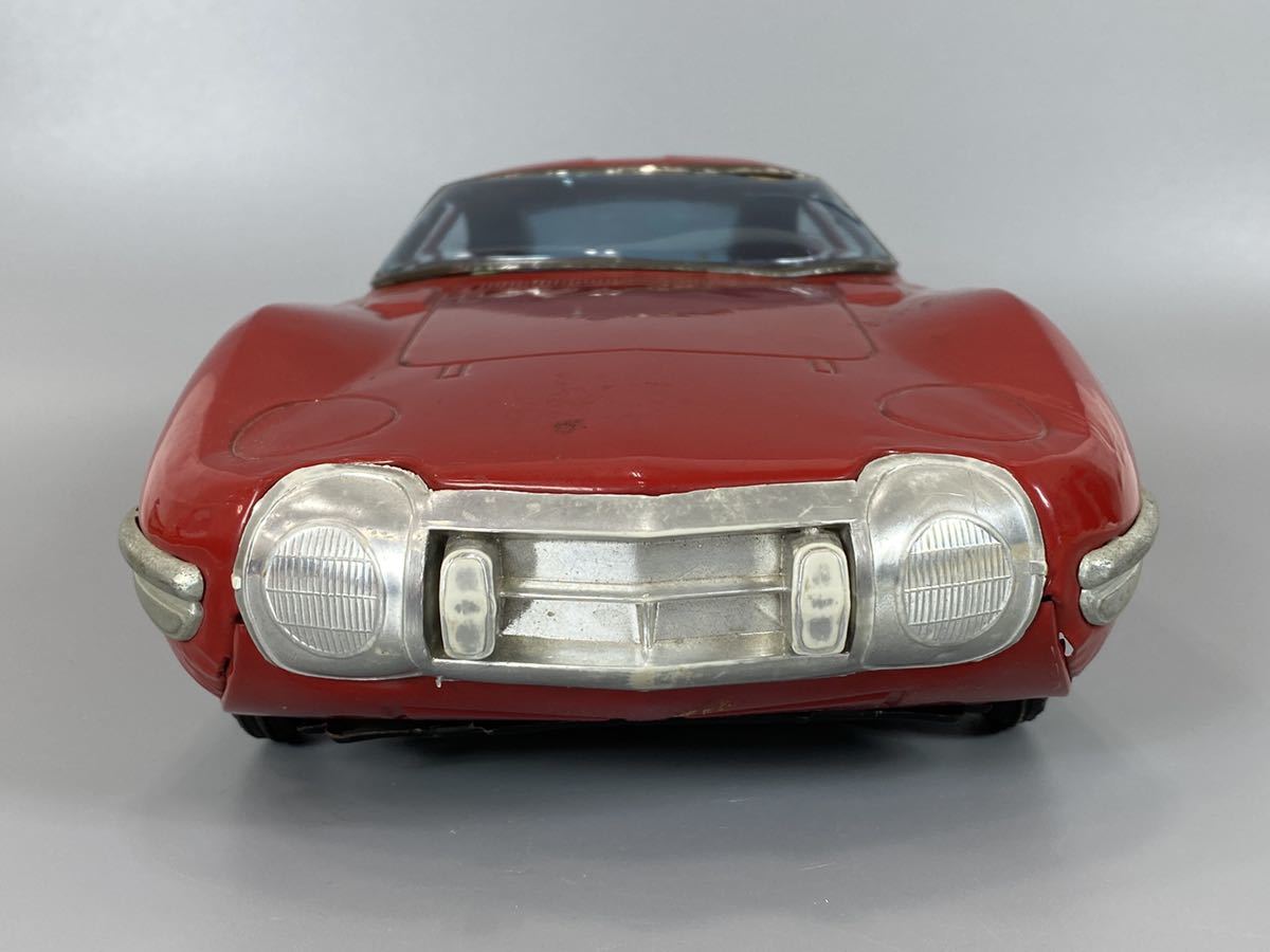 イチコーのスポーツカー ブリキ製 トヨタ2000GT レッド 箱付き 2000GT