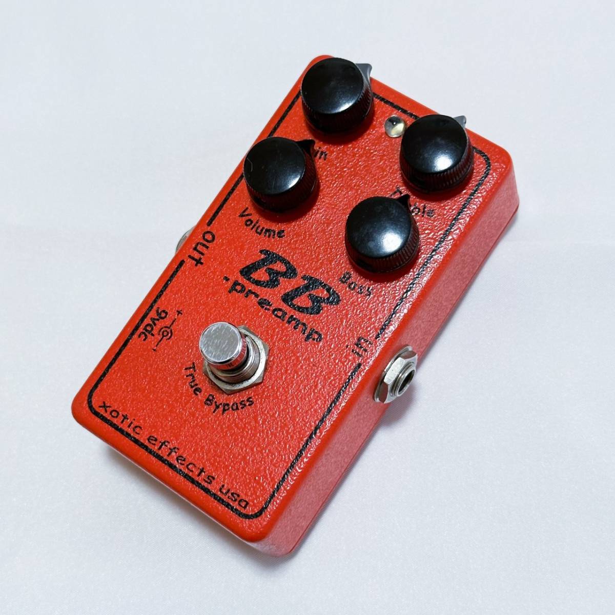 【送料無料】手書きシリアル 4桁 初期型 Xotic BB preamp 完動品 エフェクター ブースター オーバードライブ