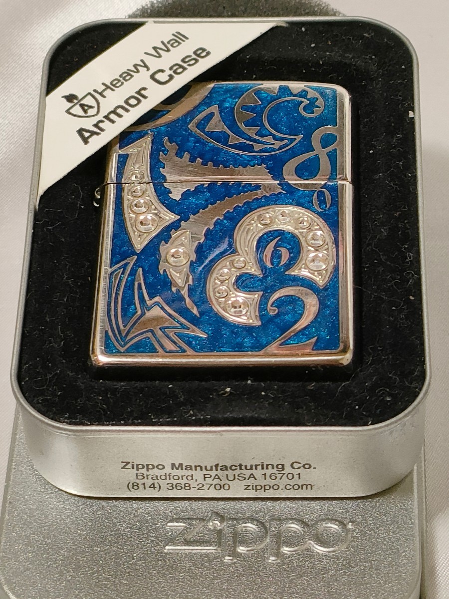 アーマー Armor Cese 数字柄　Zippo 2009年製 H 09 ジッポーライター　1円〜