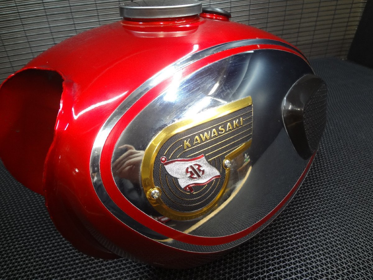 カワサキ W1S メッキガソリン燃料タンク 美品（実動車より W1