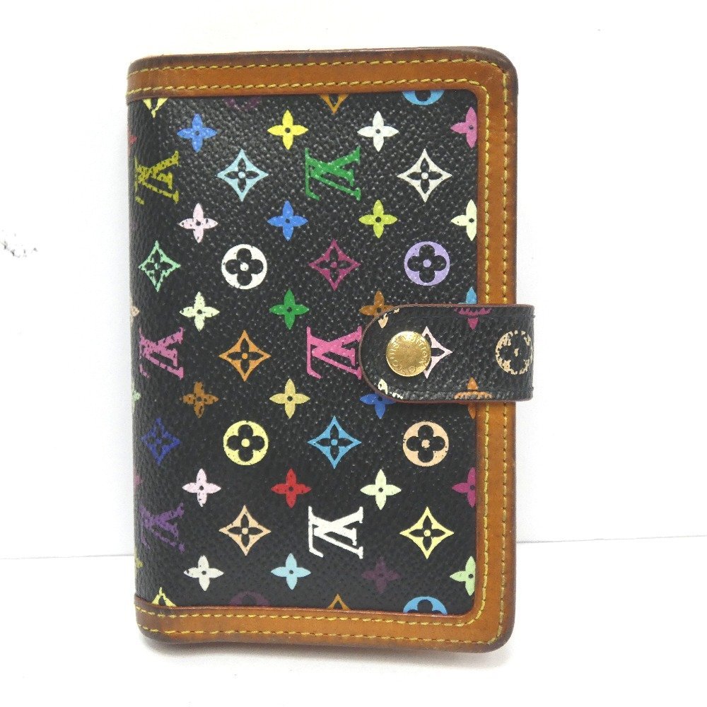 Dz780672 ルイ・ヴィトン 二つ折り財布 がま口財布 ポルトフォイユ・ヴィエノワ マルチカラー M92988 レディース LOUIS VUITTON 中古