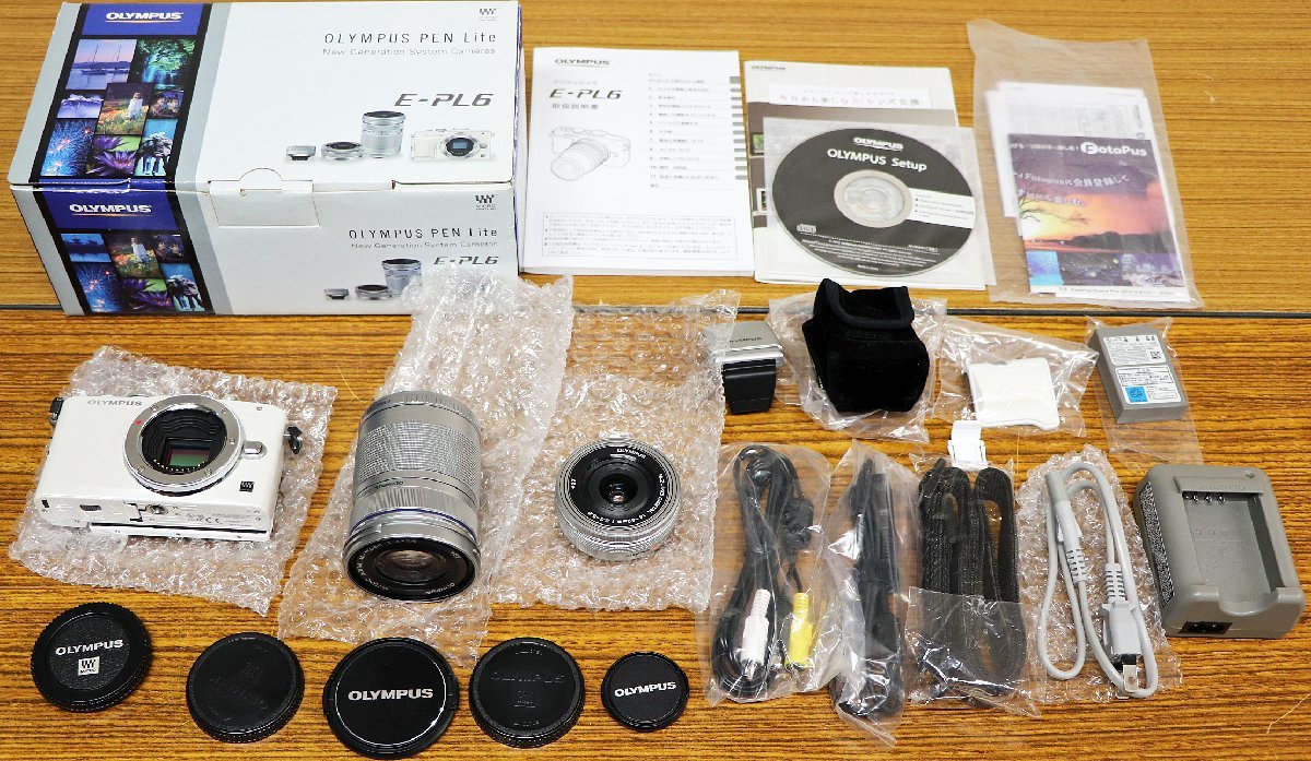 OLYMPUS PEN E-PL1sミラーレス一眼 本体 レンズセット