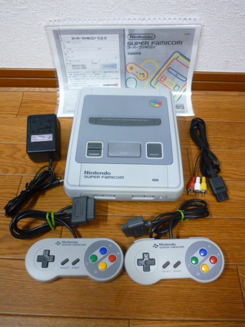 〔レストア 76〕スーパーファミコン(中期型)　フルセット　分解清掃　コンデンサ交換　漂白　除菌　動作確認済み　取説コピー付き