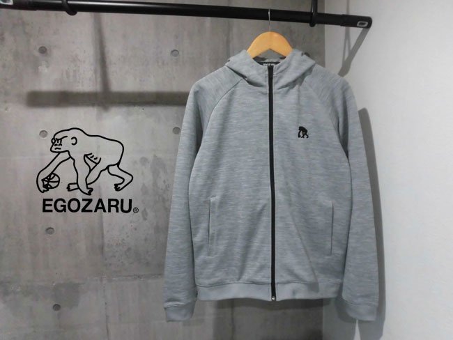 新品 EGOZARU エゴザル ウォームアップ ジップパーカーM/ZIPフーディ/灰 グレー/メンズ/バスケットウェア/EZTM-SW05T