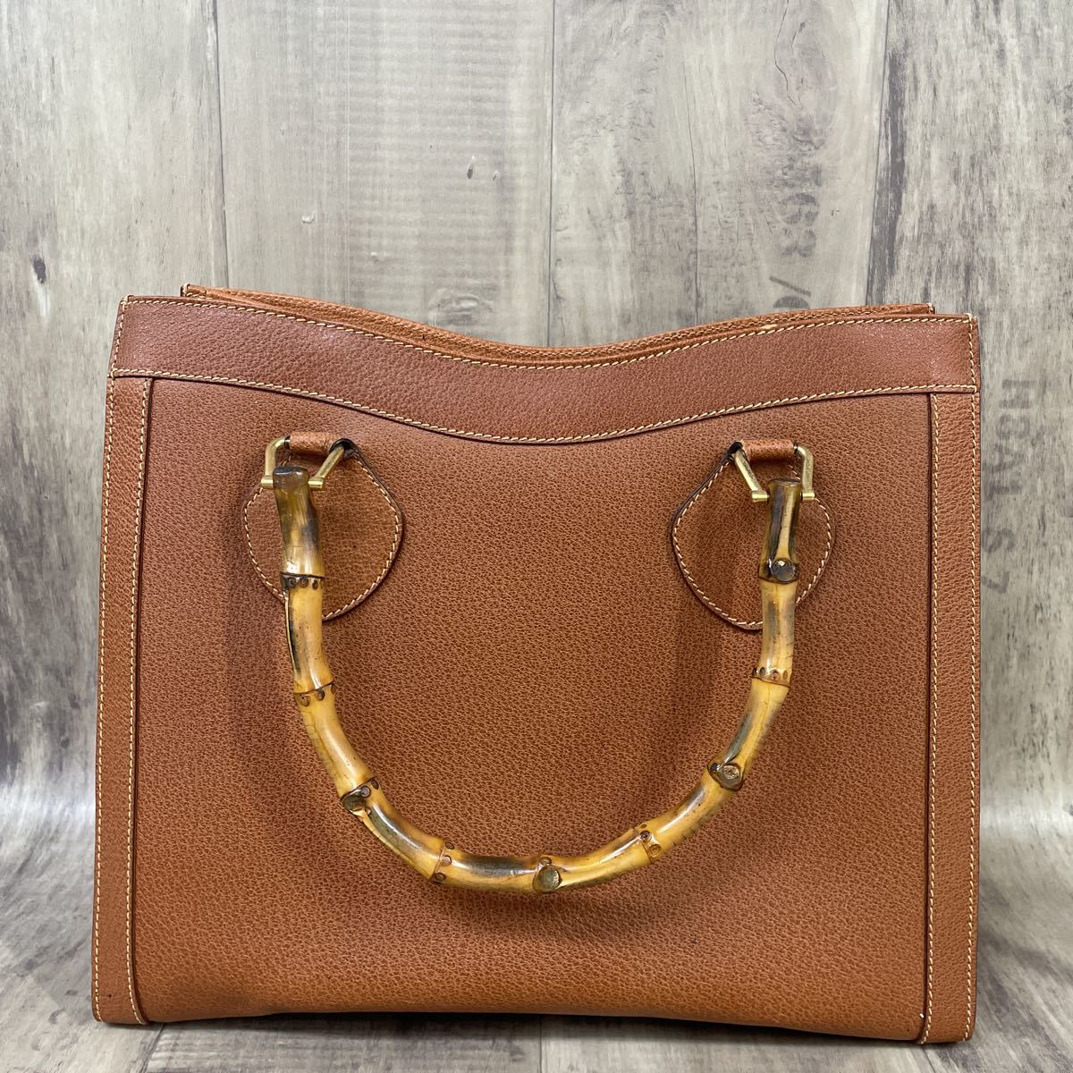 GUCCI グッチ バンブー トートバッグ ブラウン 鞄