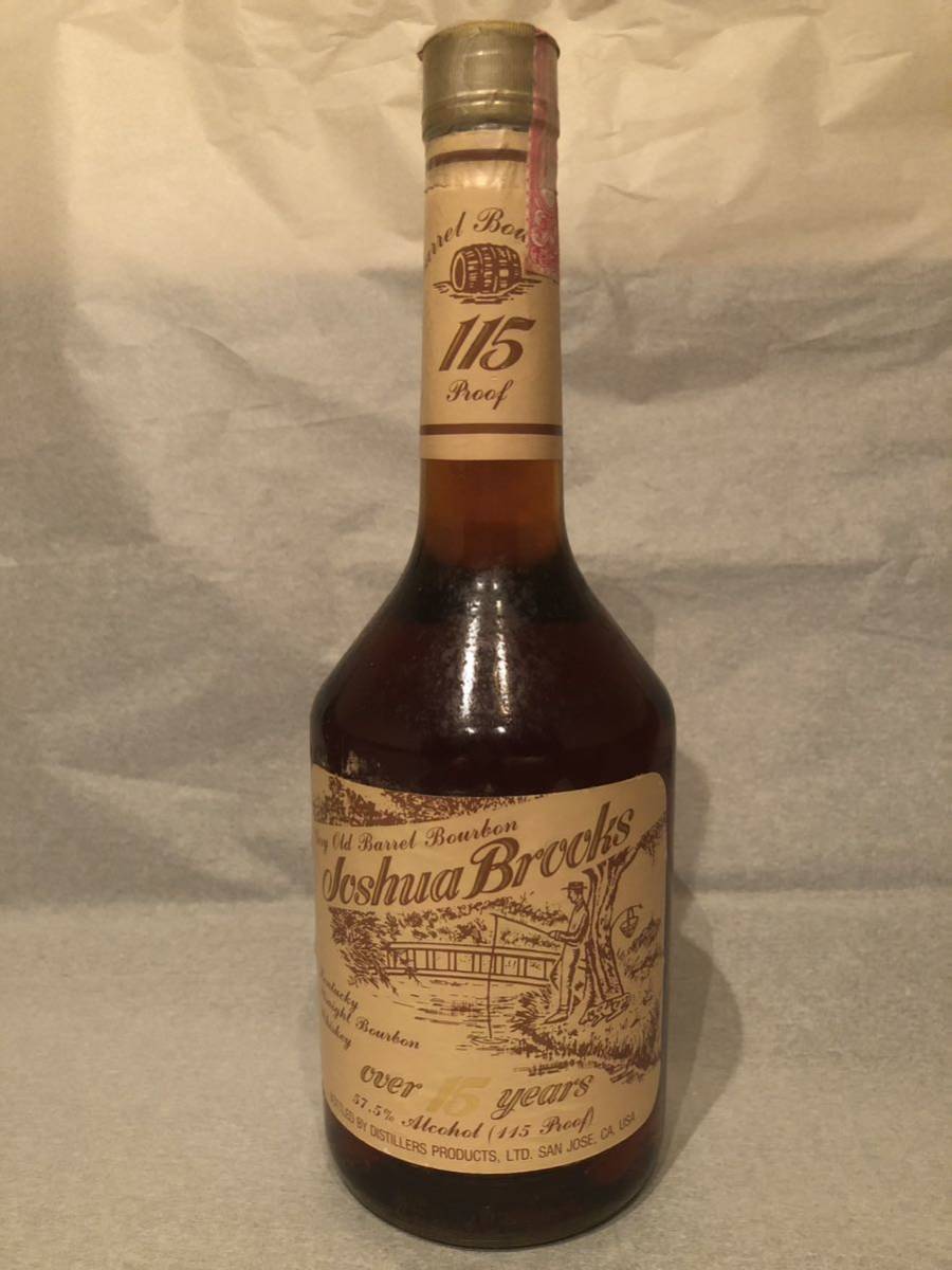 Joshua Brooks over 15 years 115 Proof 750ml Joshua Brooks Old 空瓶