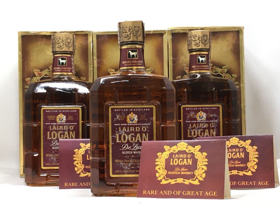 3本セット！ レアード ローガン デラックス 八角スクリューキャップ スコッチ ウイスキー 容量記載なし LAIRD O' LOGAN DELUXE 未開封