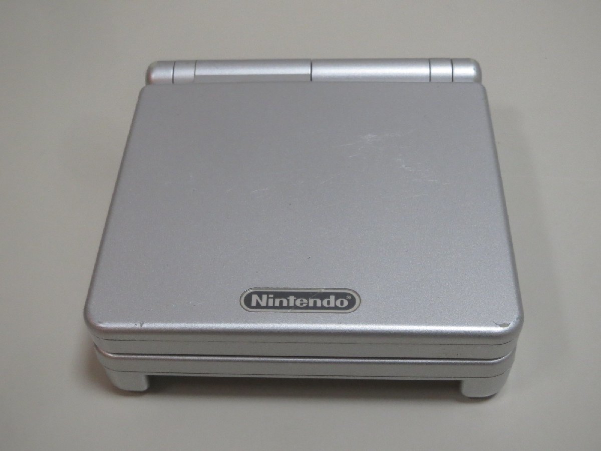 ♪Nintendo GAME BOY ADVANCE SP ニンテンドー ゲームボーイアドバンス SP シルバー AGS-001 本体のみ♪難あり中古品