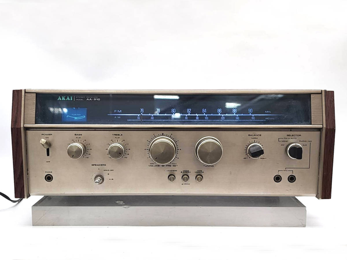 R50901　AKAI アカイ　AA-910　ステレオレシーバー　アンプ
