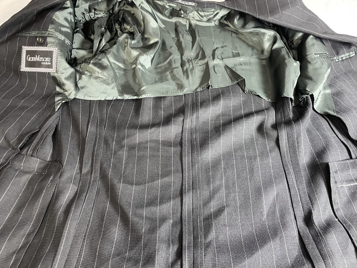 最高級】1スタ VERSACE ヴェルサーチ ダブル セットアップ スーツ 50