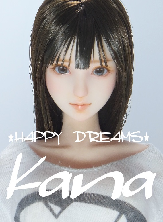 ☆HAPPY DREAMS☆ 1/6カスタムドールヘッド 「愛華」 オビツ27