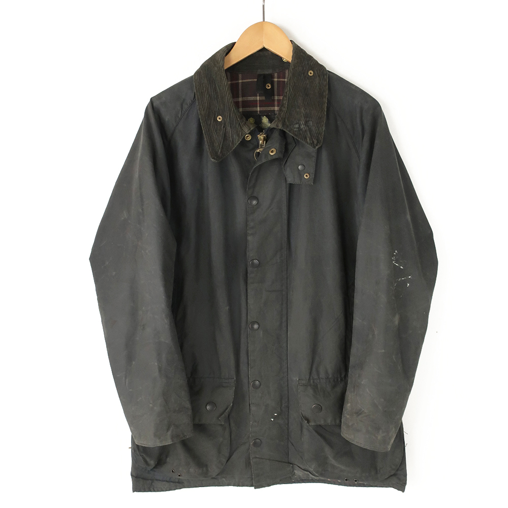 90s 旧3ワラント Barbour バブアー BEAUFORT オイルドジャケット ネイビー(C42) ビューフォート