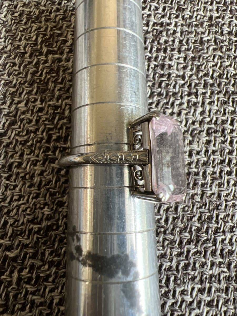昭和レトロ SPM リング サンプラチナム 指輪 10〜10.5号 ピンク