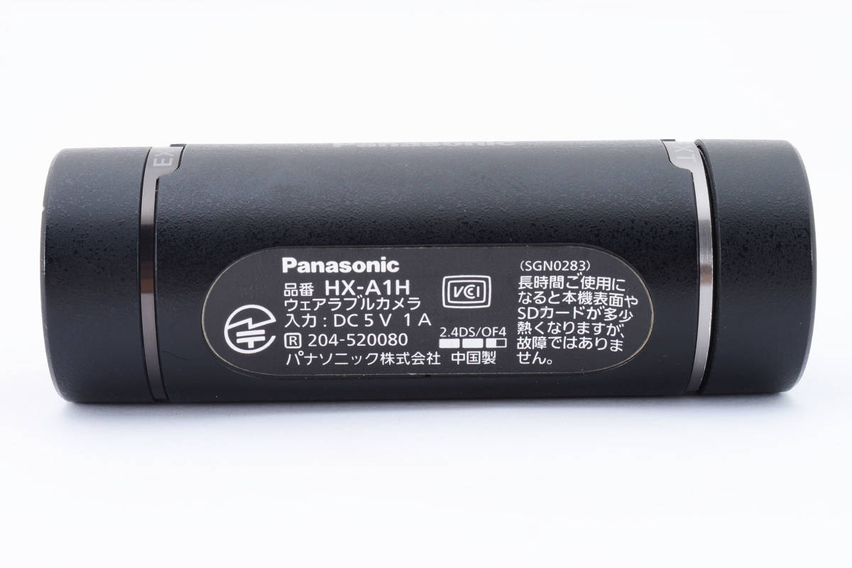 良品】パナソニック Panasonic HX-A1H ブラック ウェアラブルカメラ 