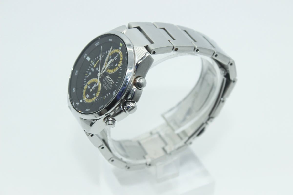 SEIKO クロノグラフ セイコー メンズ腕時計 クォーツ 稼働中