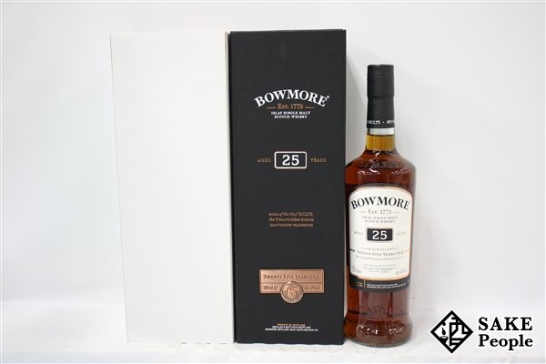 ◇1円～ ボウモア 25年 シングルモルト 700ml 43％ 箱付き スコッチ
