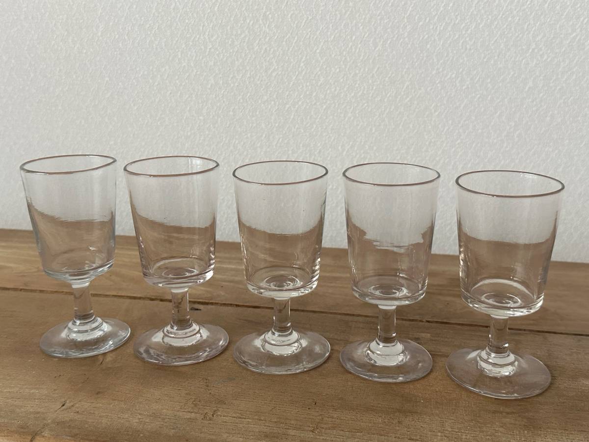 SOLD!送料込アンティーク ビストロ グラス 5個セット - メルカリ