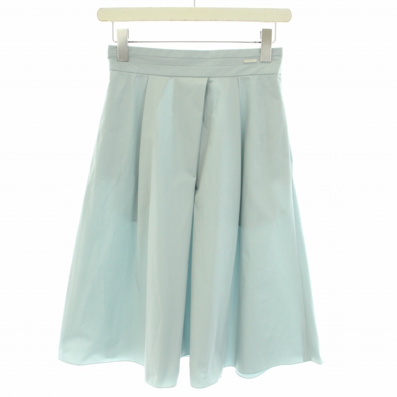 FOXEY - フォクシー フレアスカート 絹 シルク 40 緑 グリーン  