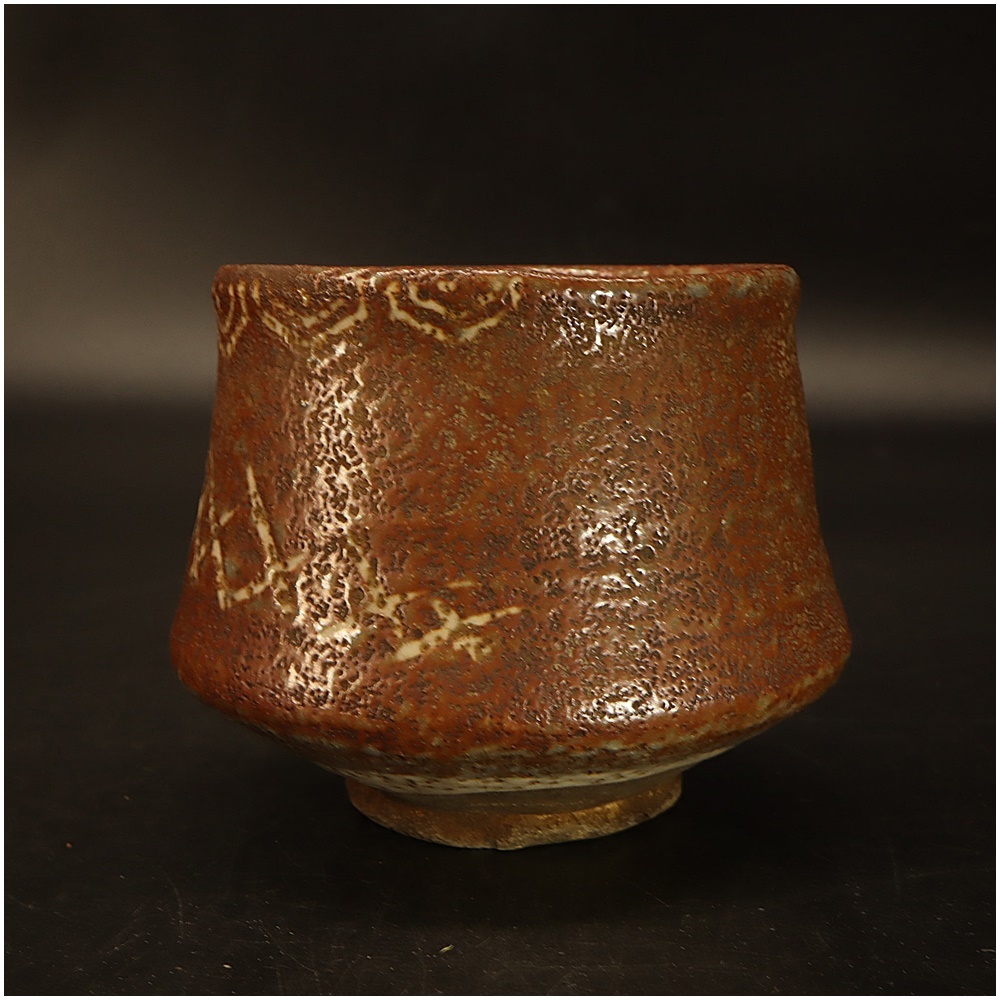 時代◇鼠志野◇茶碗◇ 骨董 美術品 茶道具 棗 茶杓 茶碗 釜 茶入