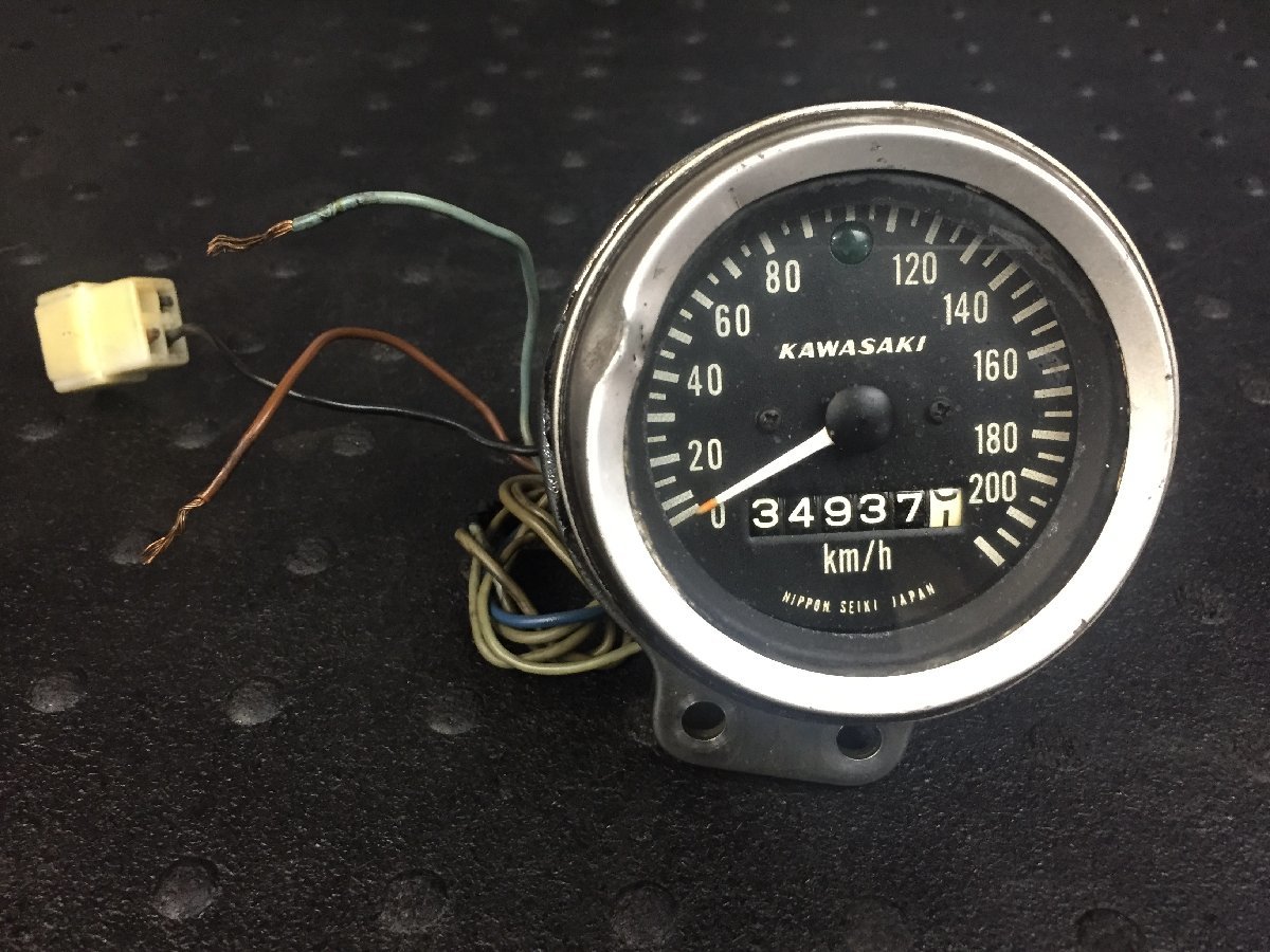 Kawasaki W1S 純正スピードメーター カワサキ W1S 初期型スピードメーター 富士山メーター当時物♪ (検索