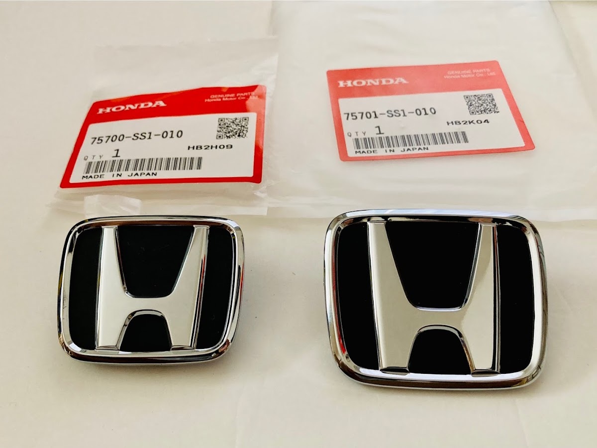 HONDA BEAT PP1用 フロント と リヤ H エンブレム 2点セット 75700 
