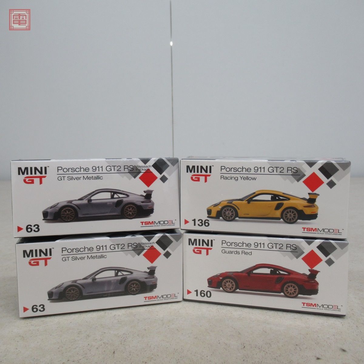 シュリンク未開封 TSMモデル ミニGT 1/64 ポルシェ 911 GT2 RS Racing 