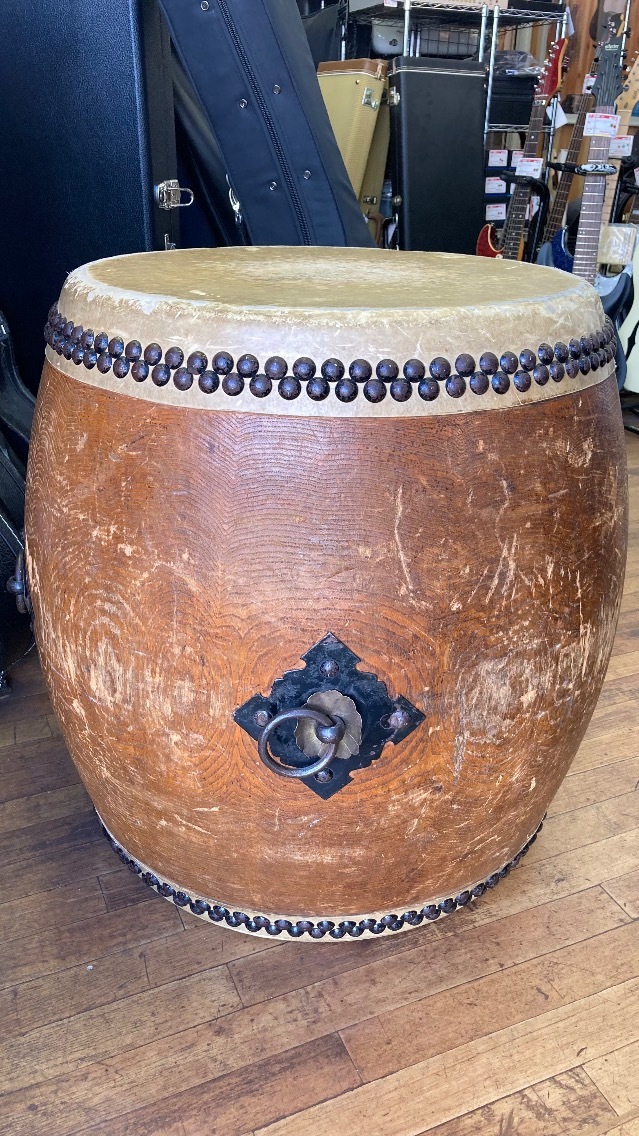 u52546 中古 和太鼓 打面52cm 深さ67cm 札幌 楽器、器材 長胴太鼓