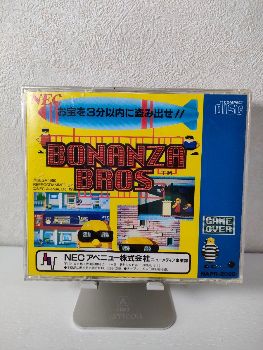 PCエンジン ボナンザブラザーズ BONANZA BROS. 取扱説明書 ディスク