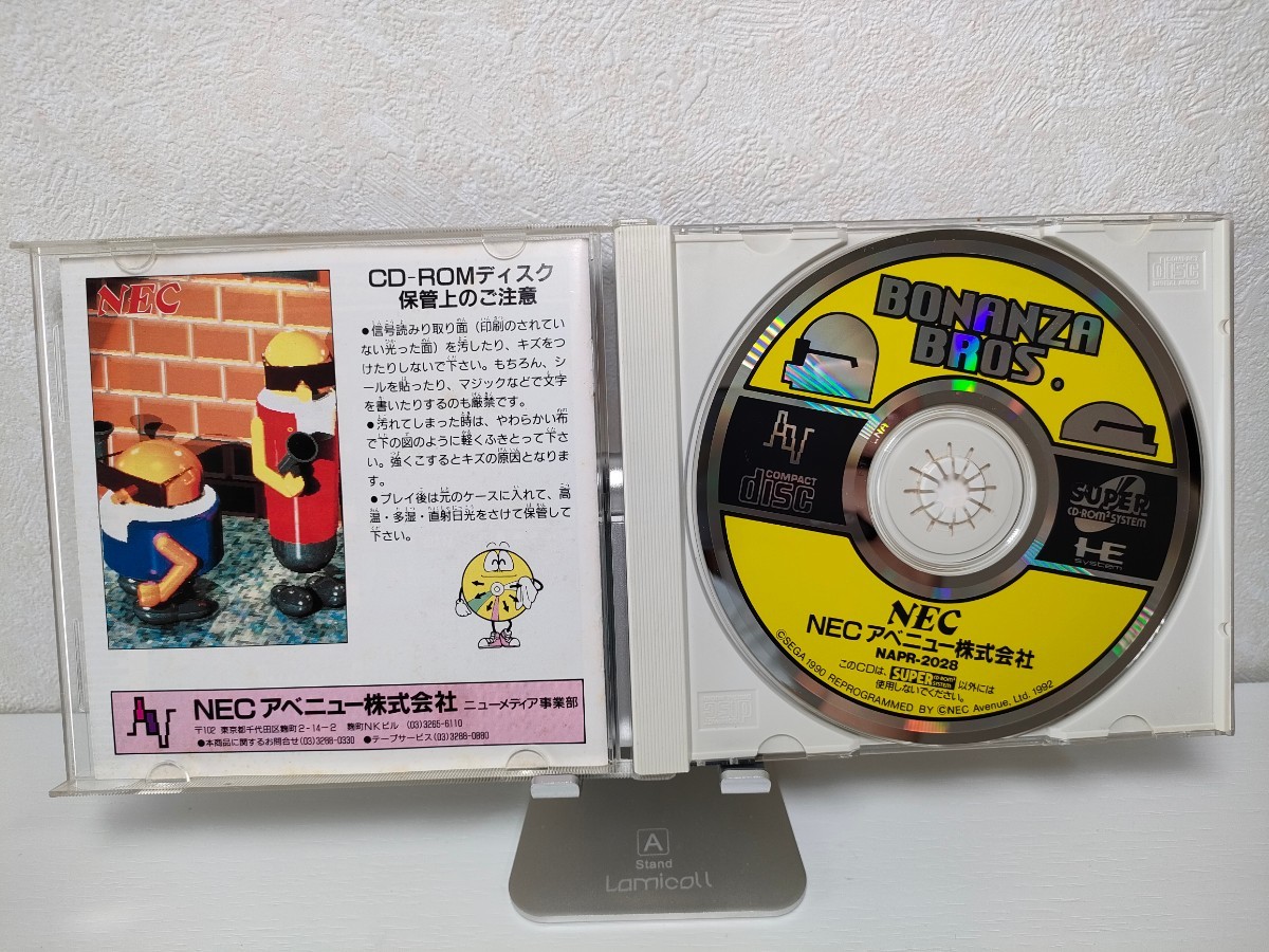 PCエンジン ボナンザブラザーズ BONANZA BROS. 取扱説明書 ディスク
