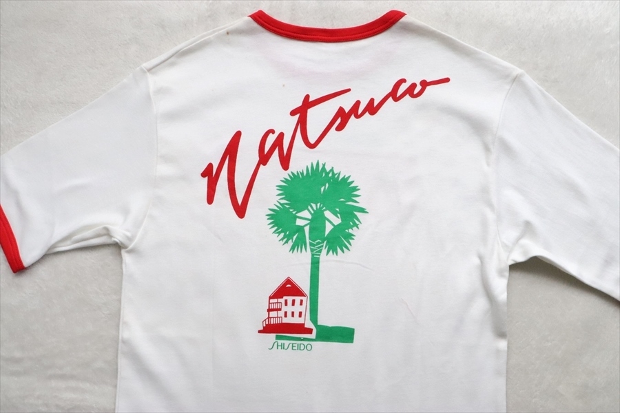 昭和レトロ 資生堂 ナツコの夏 プロモーション Tシャツ 小野みゆき