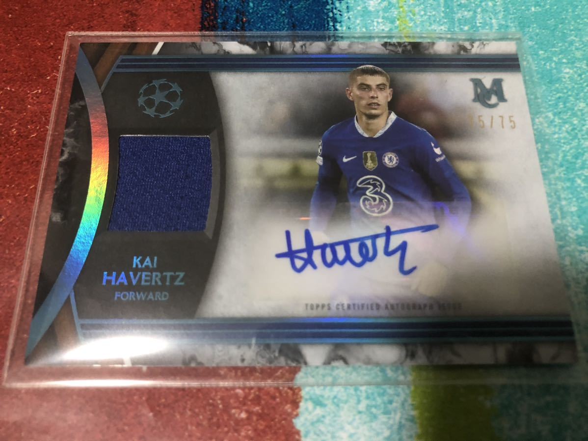実使用サイン入り カイ・ハヴァーツ チェルシー 75/75 カイハヴァーツ TOPPS MUSEUM COLLECTION CHELSEA KAI HAVAVERTZ