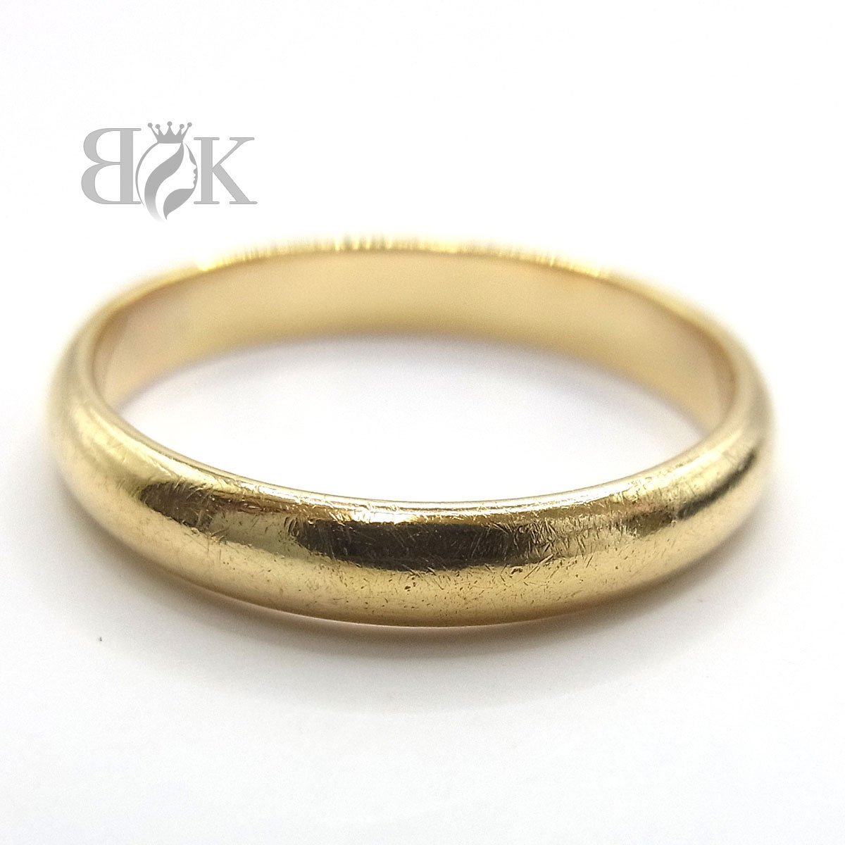 リング K18 18金 指輪 | チェーン 甲丸リング 6面ダブル 安い商品を