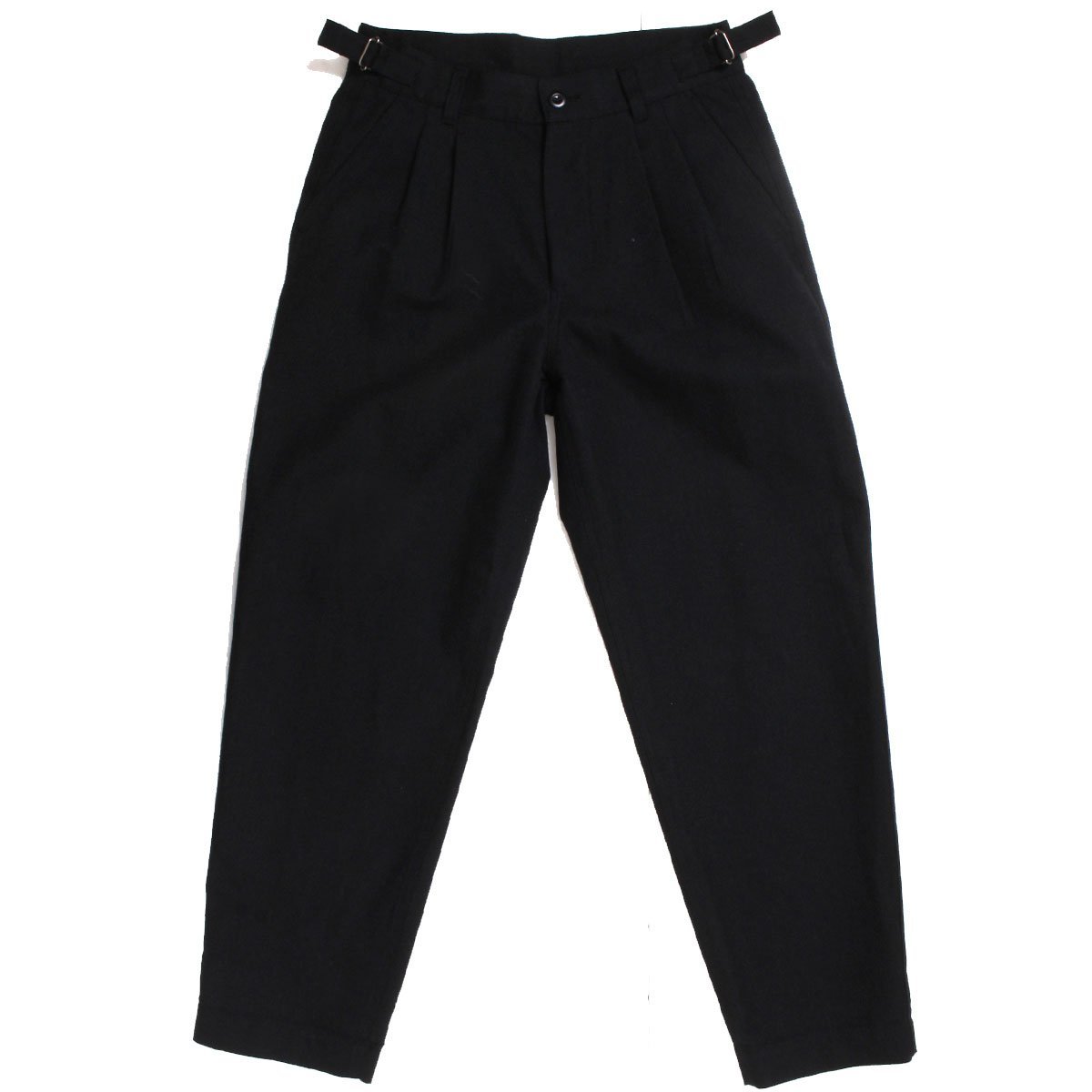 21AW MHL．WOOL COTTON DRILL PANTS TROUSERS トラウザー 定価33，000円 L グレー 5961240507 MARGARET HOWELL サイドアジャスターパンツ