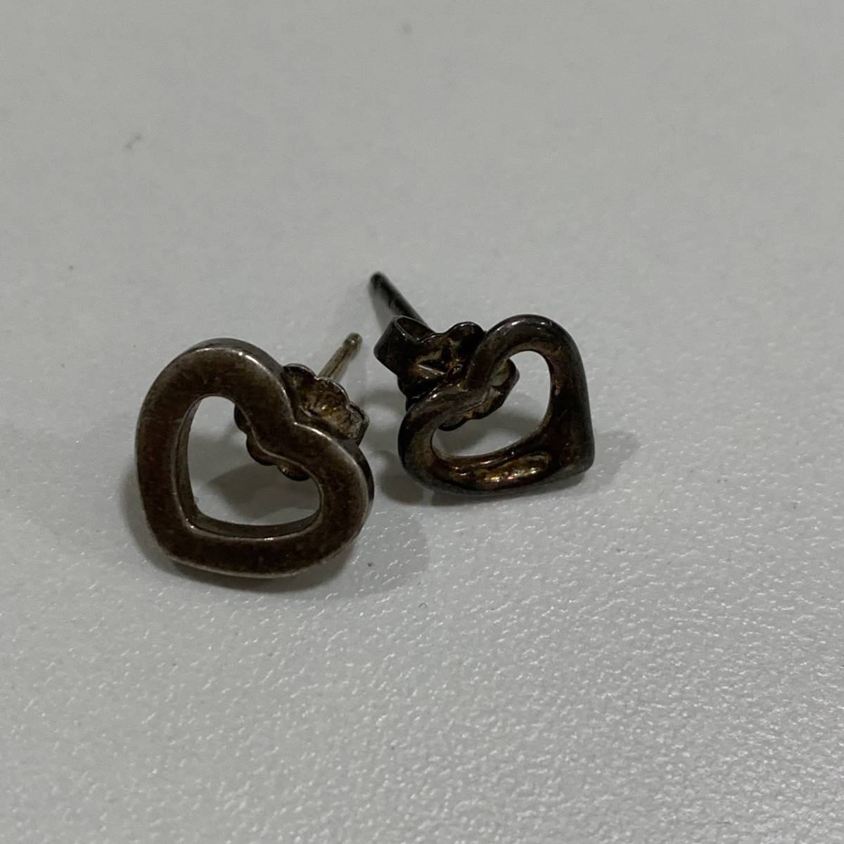 【TOA-200】1円～ TIFFANY&Co. ティファニー オープンハート ピアス SV925 2.4g シルバー アクセサリー レディース 中古保管品