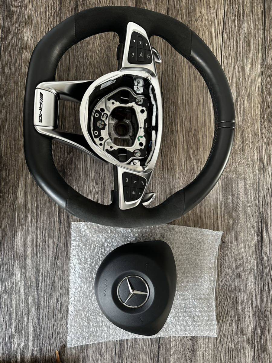お得，最新作 AMG gt純正 パフォーマンスステアリング ナッパレザー／DINAMICA ハンドル(ステアリング、ハンドル本体)｜売買されたオークション情報、yahooの商品情報をアーカイブ公開 - オークファン メルセデス・ベンツ用